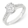 1.05 CTW Certified VS/SI Diamond Solitaire Ring 14K White Gold - REF-180K9W - 14075