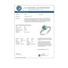 Image 2 : 1.0 CTW Emerald & Diamond Ring 18K White Gold - REF-31Y6K - 13878