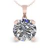 Image 2 : 1.50 CTW VS/SI Diamond Designer Necklace 14K Rose Gold - REF-513X3T - 38421