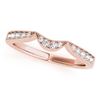 Image 5 : 1.19 CTW Certified VS/SI Diamond Solitaire 2Pc Wedding Set 14K Rose Gold - REF-209N3Y - 31728