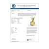 Image 3 : 1.50 Cushion Cut CTW Citrine Designer Solitaire Necklace 18K Yellow Gold - REF-24M2H - 21939