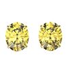 5 CTW Citrine Designer Inspired Solitaire Stud Earrings 18K Yellow Gold - REF-33W3F - 21659