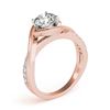 Image 4 : 1.15 CTW Certified VS/SI Diamond Solitaire Ring 18K Rose Gold - REF-381Y3K - 27457