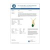Image 2 : 1.02 CTW Emerald & Diamond Pendant 10K Yellow Gold - REF-9T3M - 14199
