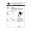 Image 2 : 2.10 CTW Garnet & Diamond Ring 14K White Gold - REF-26H4A - 11531