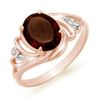 Image 1 : 2.03 CTW Garnet & Diamond Ring 14K Rose Gold - REF-23M3H - 12661