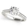 Image 1 : 1.5 CTW Certified VS/SI Diamond Solitaire Ring 18K White Gold - REF-385N6Y - 27528