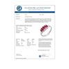 Image 2 : 0.77 CTW Ruby & Diamond Ring 10K White Gold - REF-24T5M - 12334