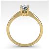 Image 4 : 0.54 CTW VS/SI Diamond Engagement Designer Ring 18K Yellow Gold - REF-100W8F - 32386