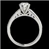 Image 2 : 1.5 CTW H-SI/I Certified Diamond Solitaire Ring 10K White Gold - REF-245K5W - 34862