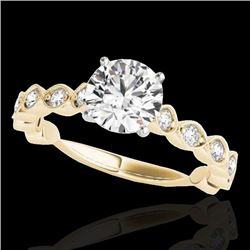 1.75 CTW H-SI/I Certified Diamond Solitaire Ring 10K Yellow Gold - REF-200M2H - 34891