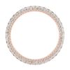 Image 4 : 2.10 CTW VS/SI Diamond Art Deco Eternity Eternity Ring 18K Rose Gold - REF-161T8M - 37212