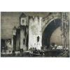 Image 1 : Sir Frank Brangwyn, RA, RWS (1867-1956)A French Canal Scene, signed lower right "Frank Brangwyn", et
