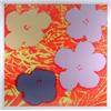 Image 1 : After Andy Warhol (American, 1928-1987)Flowers, silkscreen, printed by Sunday B Morning, 91 x 91cm..