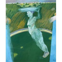 Sir Stanley Spencer (1891-1959)Aunt Jenny's Garden, dated 12.5.72, No.63/75 Lithograph, 40 x 27cm £8