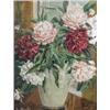 Image 1 : Ena Russell (British, 20th Century) A Still Life of Peonies in a Grey Jug signed lower left "Ena Rus