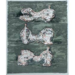 Henry Moore, OM (1898-1986) Three Reclining Figures, lithograph, from an edition of 75, 1971, 46 x..