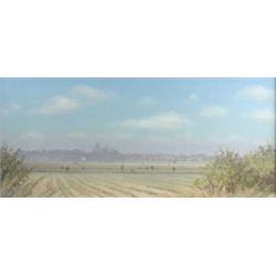 Anthony Day (British, 20th Century) Ely from Stuntney, gouache, 32 x 71cm,  £150-200...