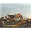 Image 1 : Circle of Thomas Smythe (1825-1906) Donkeys in a Landscape, oil on canvas, 37 x 48cm. Provenance: F.