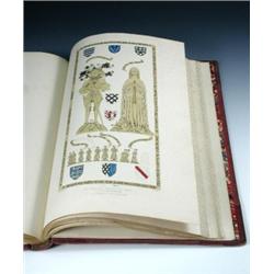 Waller, J.G. and L.A.B.  A Series of Monumental Brasses, 62 engraved plates, a few partly coloured,.