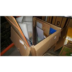 BOX OF ACRYLIC PLASTIC