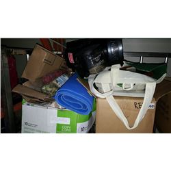 2 BOXES OF KITCHEN ITEMS COFFEE MAKER AND ESTATE GOODS