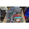 Image 2 : WOOD BOX OF VARIOUS HARDWARE AND BUILDING SUPPLIES