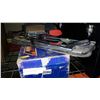 Image 2 : LOT OF HACKSAWS, MAKITA DRILL, AND TWO TILE CUTTERS