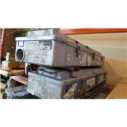 TWO ALUMINUM STORAGE BOXES