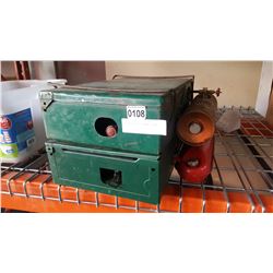 TWO WHITE GAS COLEMAN STOVES
