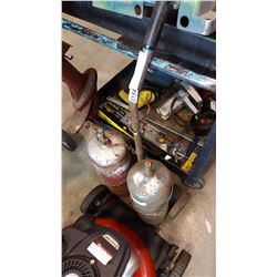 OXY ACETELENE TANKS ON CART