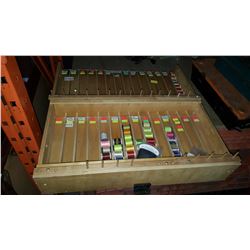 FLY TYING SUPPLIES AND ORGANIZER