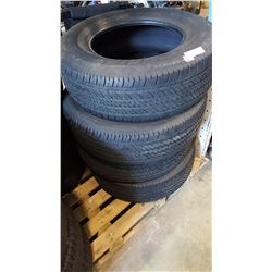 SET OF 4 BRIDGESTONE DUELER P255/70 R17 TIRES
