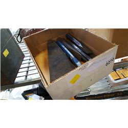 BOX OF CHISELS AND WEDGES