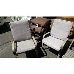 FOUR PATIO CHAIRS