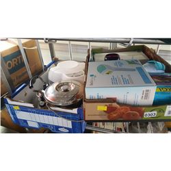 2 BOXES OF KITCHEN ITEMS