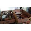 Image 1 : 2 TRAYS OF ESTSATE GOODS LANTERN AND PLATES