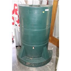 LARGE GREEN RAIN BARREL