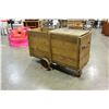 Image 1 : WOOD ROLLING CART