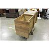 Image 4 : WOOD ROLLING CART
