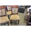 Image 2 : AS NEW SET OF SIX CARVED MAHOGANY ULPHOSTERED DINING CHAIRS RETAIL $249 EACH