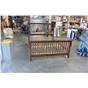 Image 1 : MISSION OAK STYLE DARK FINISH QUEENSIZE BEDFRAME