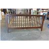 Image 2 : MISSION OAK STYLE DARK FINISH QUEENSIZE BEDFRAME