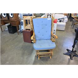 BUTTON BACK GLIDER W/ OTTOMAN