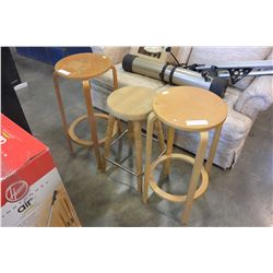 THREE BARSTOOLS