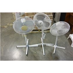 3 WHITE FLOOR FANS