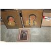 Image 1 : 3 FIRST NATIONS PASTEL PICTURES - ONE BY GERDA CHRISTOFFERSON, 2 BY HEIDRICKS