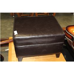 LEATHER OTTOMAN