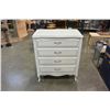 Image 1 : WHITE 4 DRAWER DRESSER BY BARONET