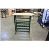 Image 2 : GREEN AND MAPLE WINE RACK AND BAR